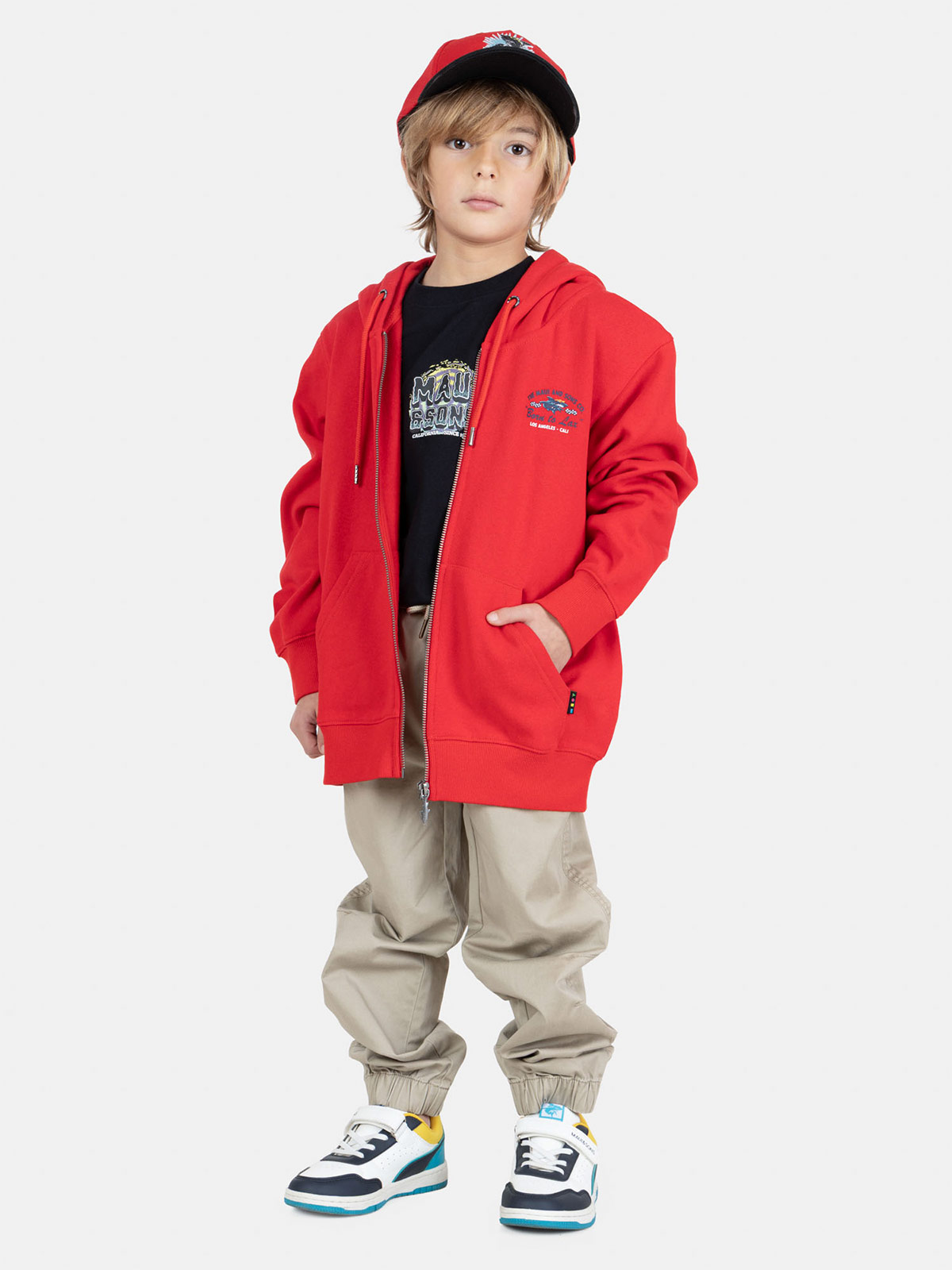 POLERA NIÑO MAUI AND SONS ROJO - 4