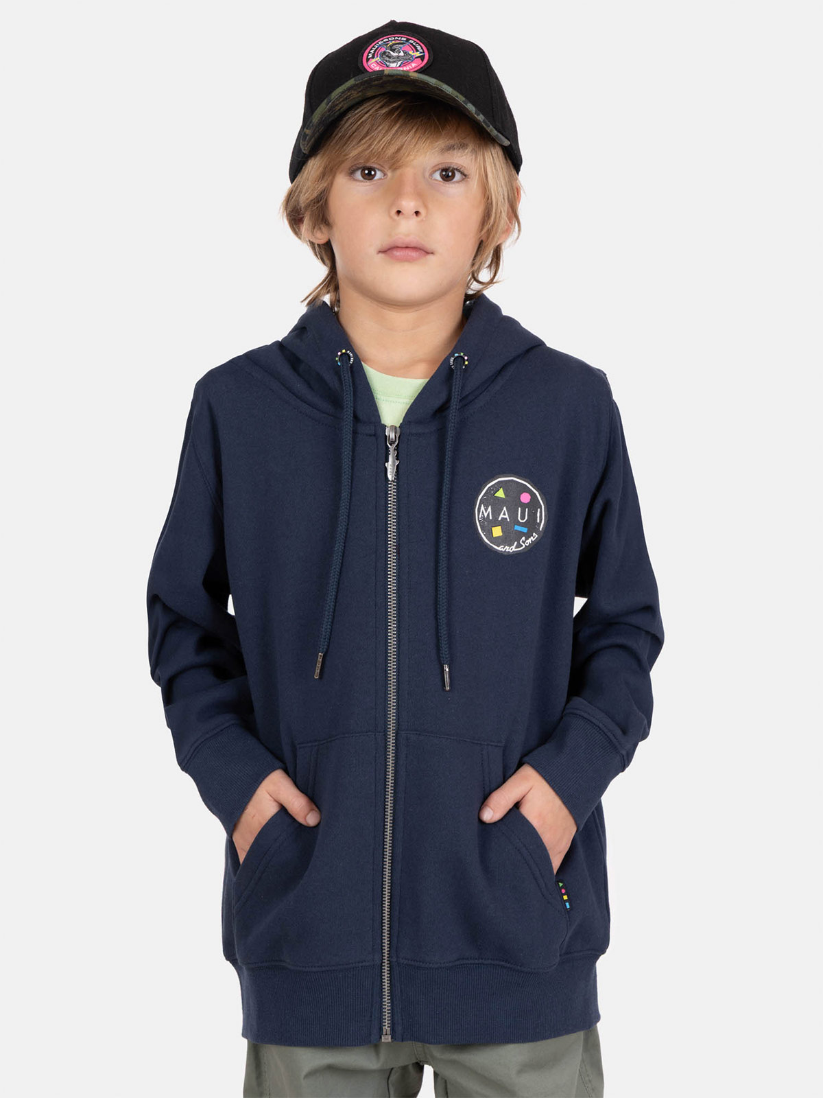POLERA NIÑO MAUI AND SONS AZUL MARINO - 1