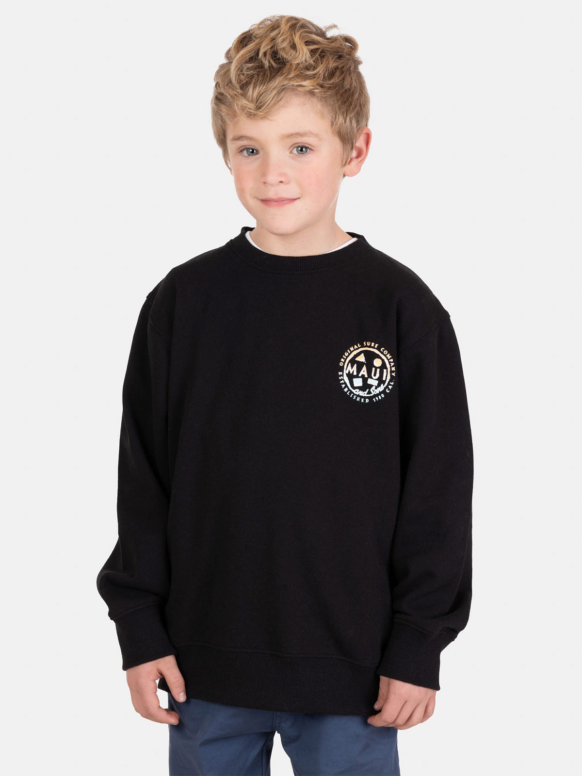 POLERA NIÑO MAUI AND SONS NEGRO - 1