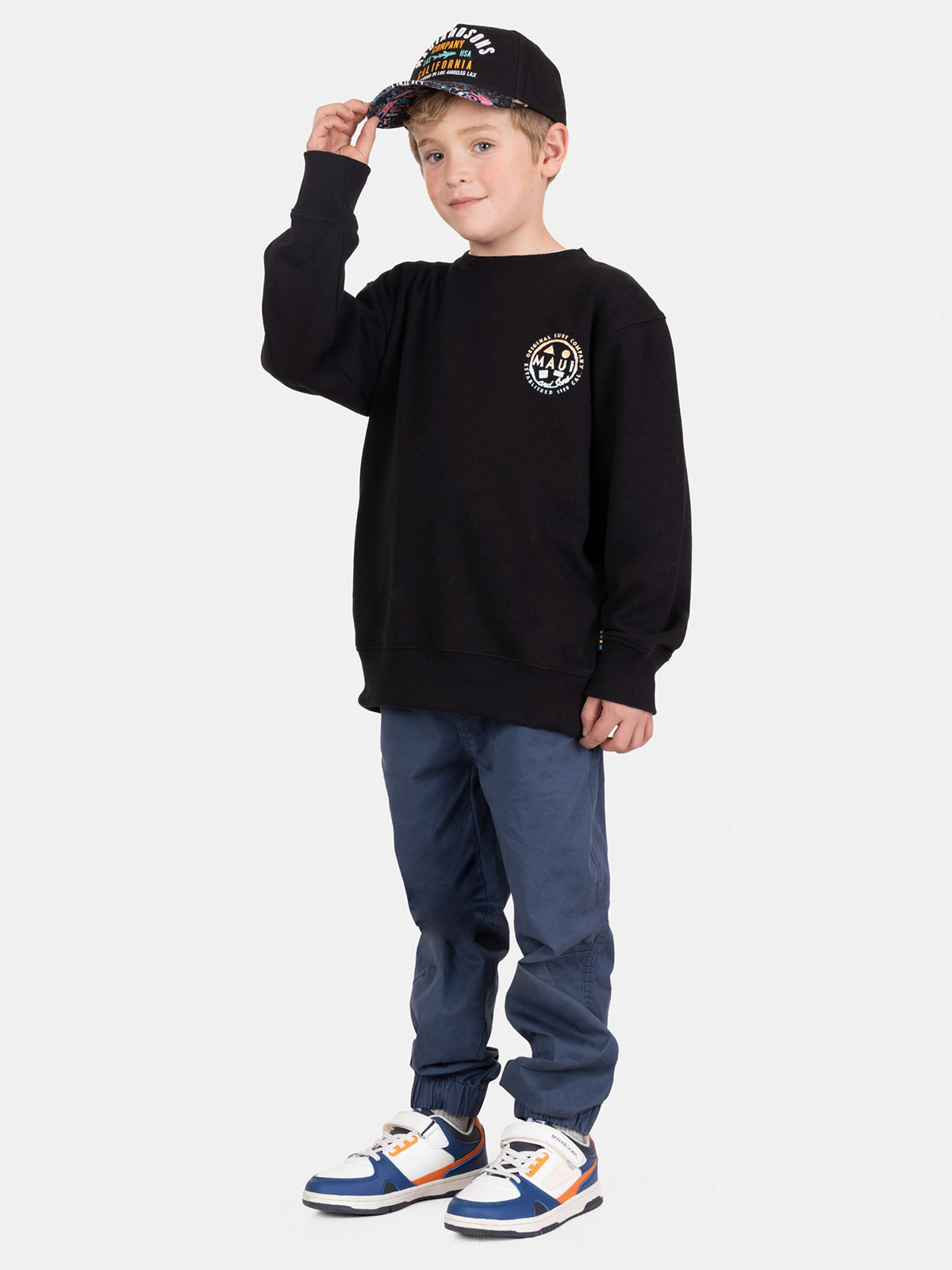 POLERA NIÑO MAUI AND SONS NEGRO - 4