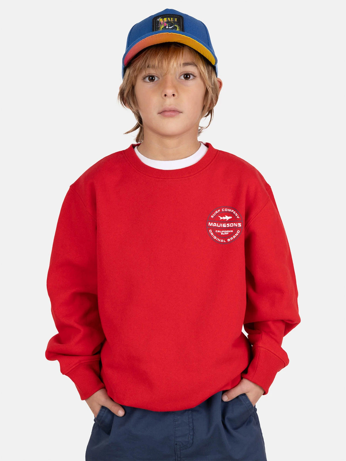 POLERA NIÑO MAUI AND SONS ROJO - 1