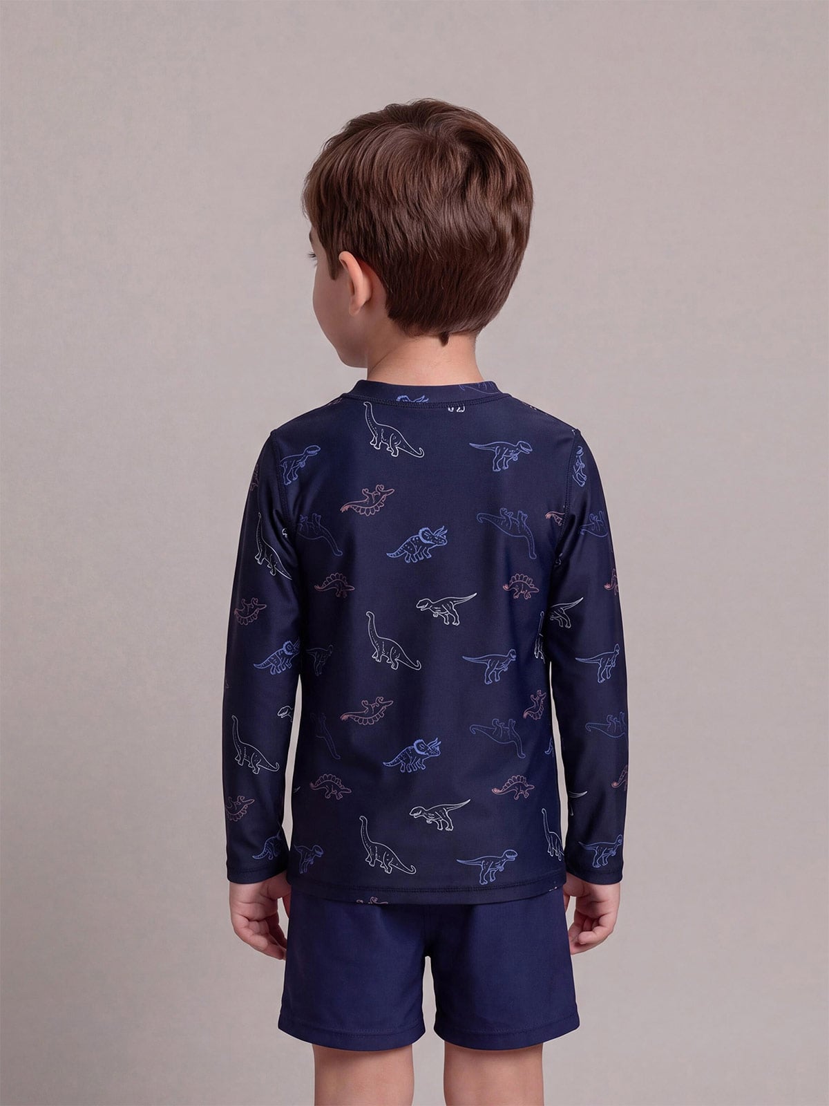 ROPA DE BAÑO POLO MANGA LARGA UV NIÑO HARVEST PRINT - 2