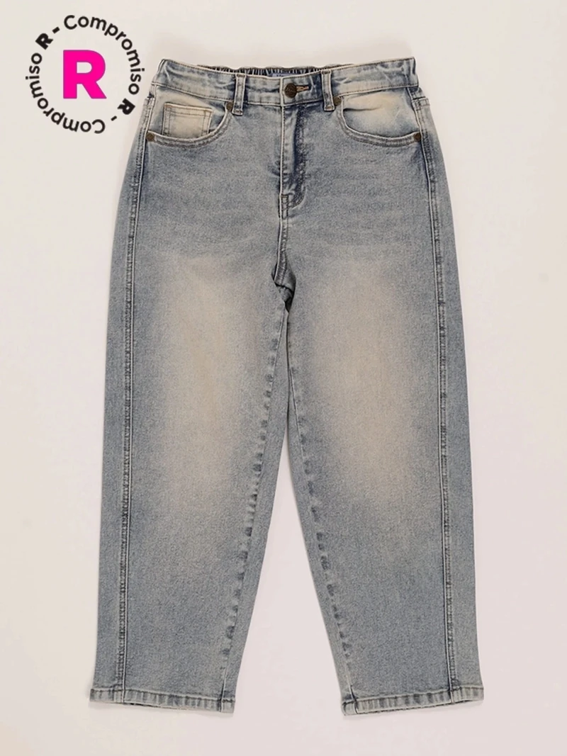 JEANS ALGODÓN BARREL NIÑO HARVEST - 1