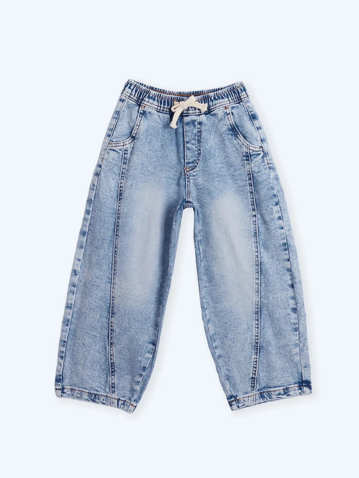 JEANS ALGODÓN BARREL NIÑO HARVEST - 1