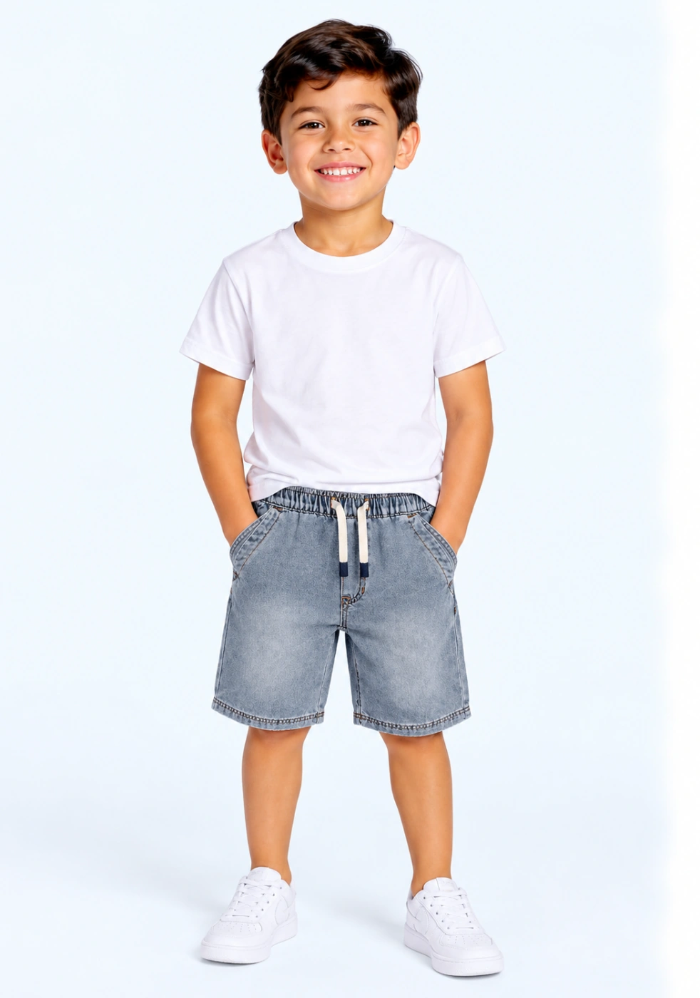SHORT ALGODÓN NIÑO HARVEST DENIM - 1