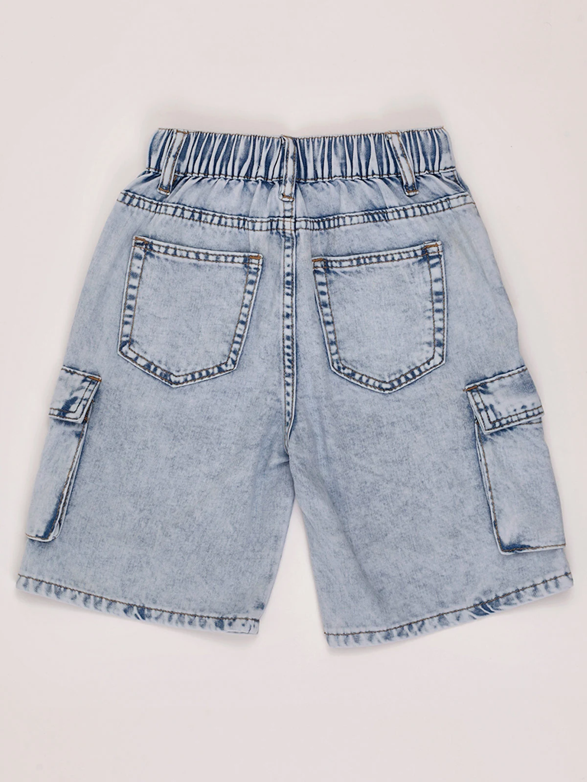 SHORT ALGODÓN CARGO NIÑO HARVEST DENIM - 2