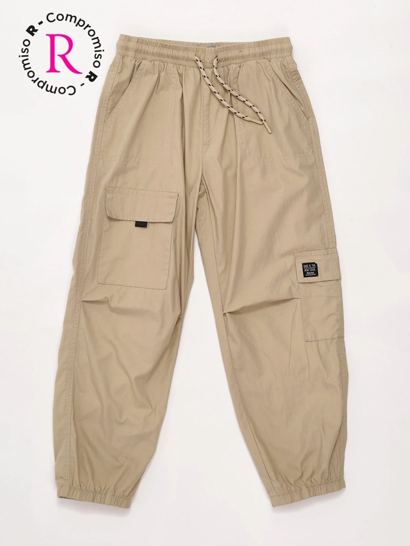 PANTALÓN ALGODÓN CARGO NIÑO HARVEST BOLSILLO - 1