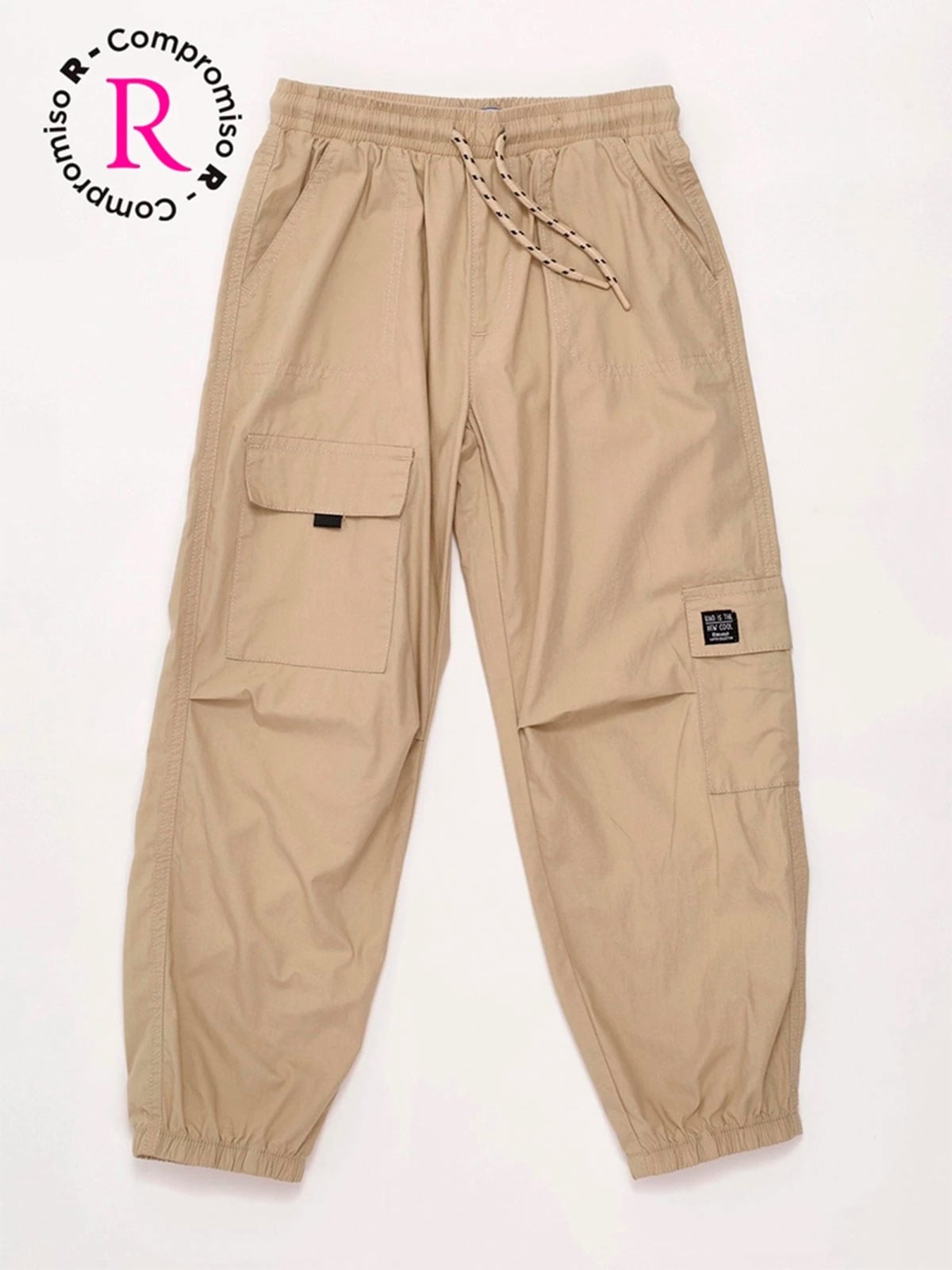 PANTALÓN ALGODÓN CARGO NIÑO HARVEST BOLSILLO - 3