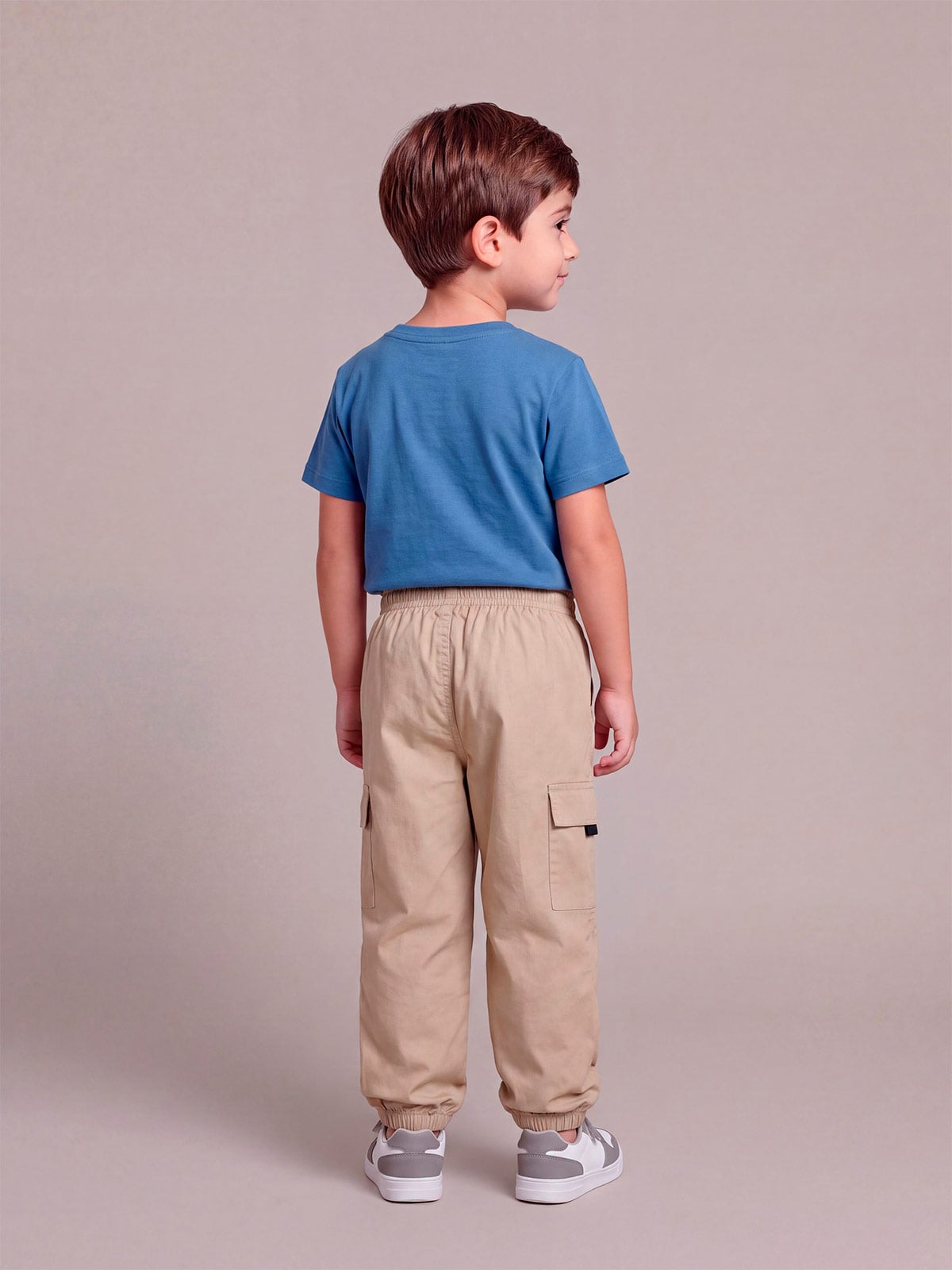 PANTALÓN ALGODÓN CARGO NIÑO HARVEST BOLSILLO - 2