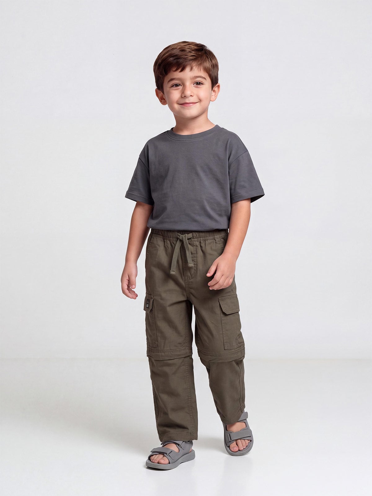 PANTALÓN ALGODÓN NIÑO HARVEST SHORT DESMONTABLE - 1