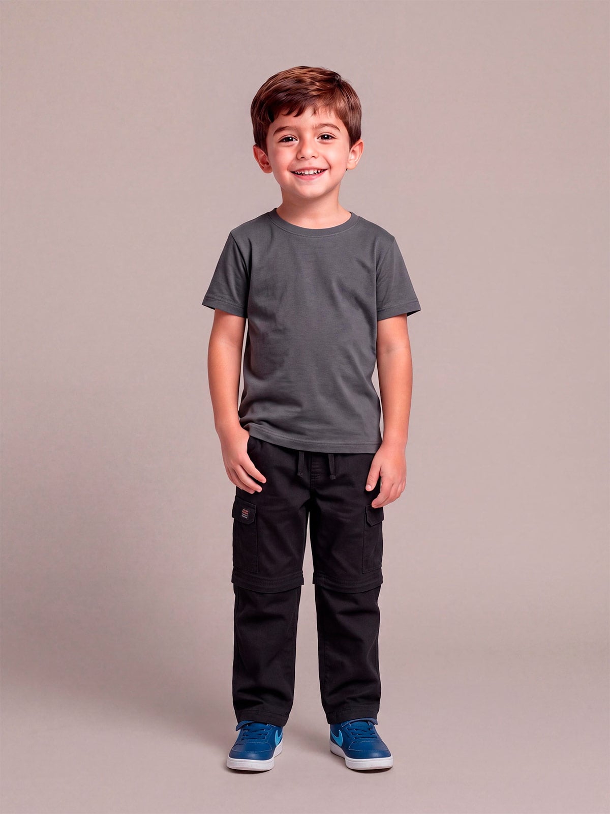 PANTALÓN ALGODÓN NIÑO HARVEST SHORT DESMONTABLE - 1