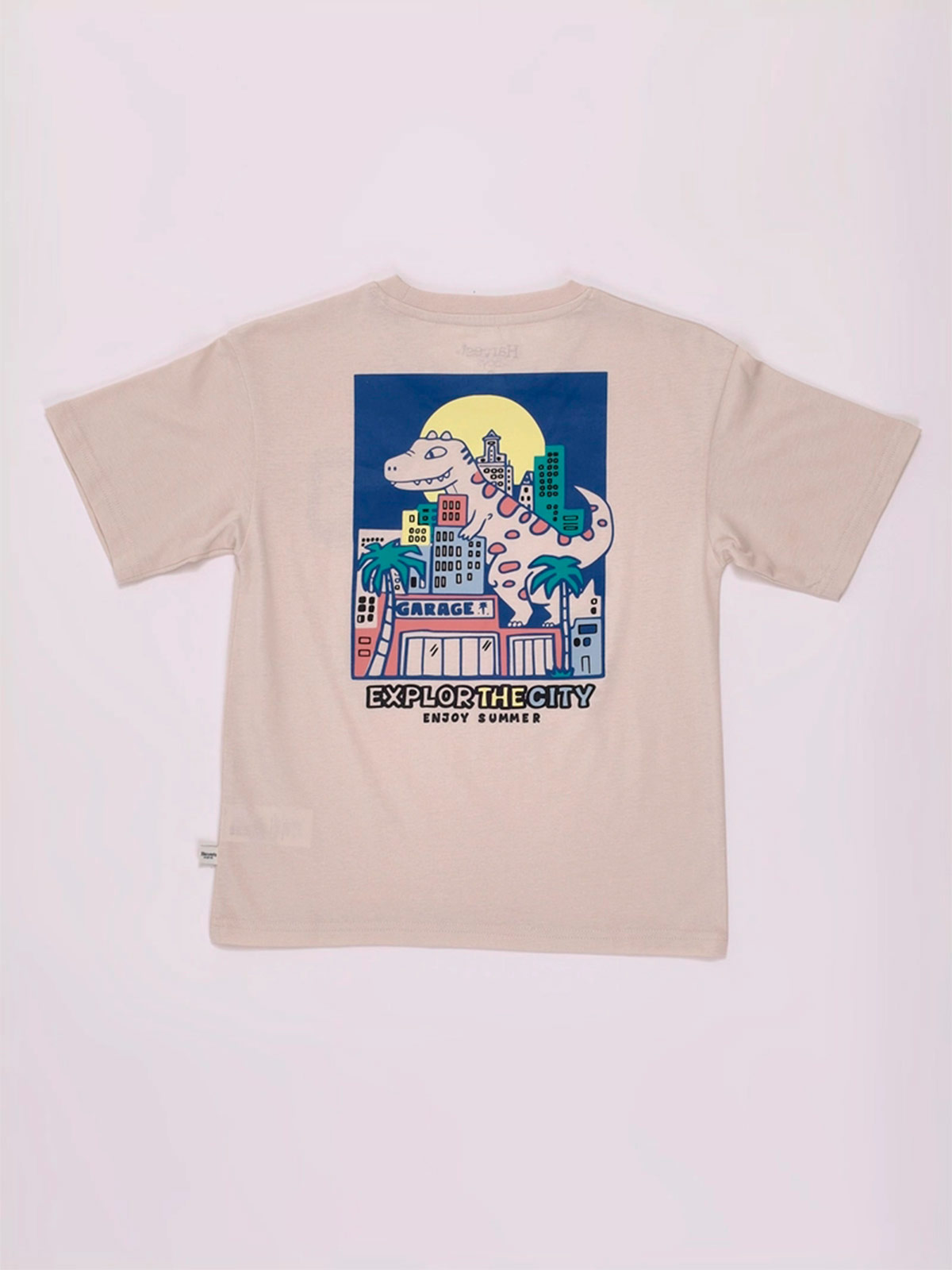 POLO MANGA CORTA ALGODÓN NIÑO HARVEST ESTAMPADO PECHO Y ESPALDA - 4