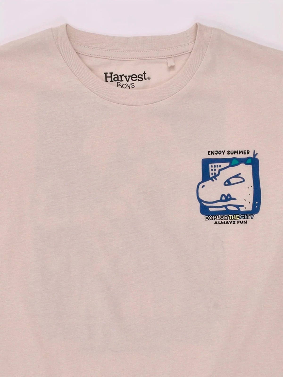 POLO MANGA CORTA ALGODÓN NIÑO HARVEST ESTAMPADO PECHO Y ESPALDA - 5