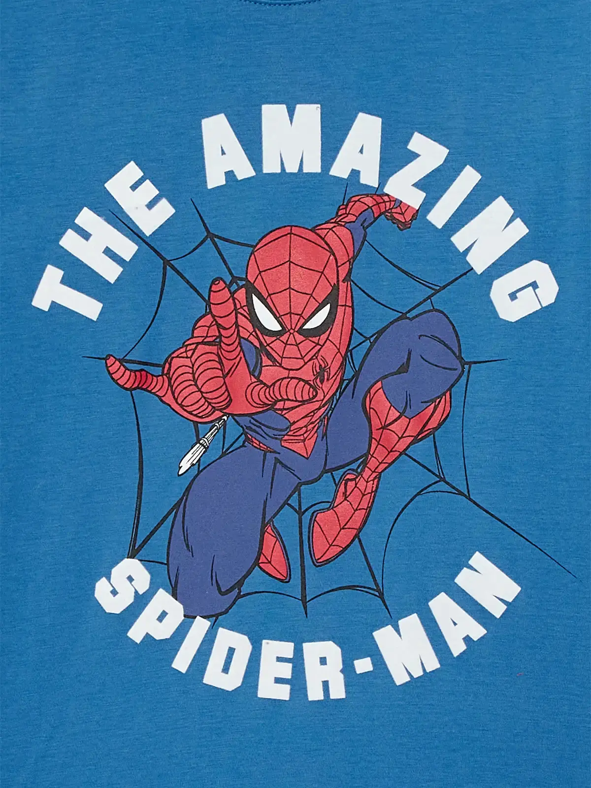 POLO MANGA LARGA ALGODÓN NIÑO SPIDERMAN AZUL BÁSICO - 3
