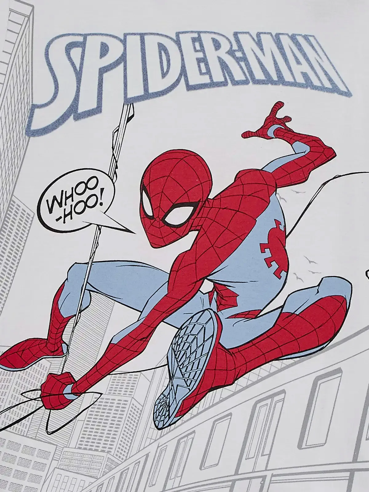 POLO MANGA LARGA ALGODÓN SPIDERMAN BLANCO BÁSICO - 3