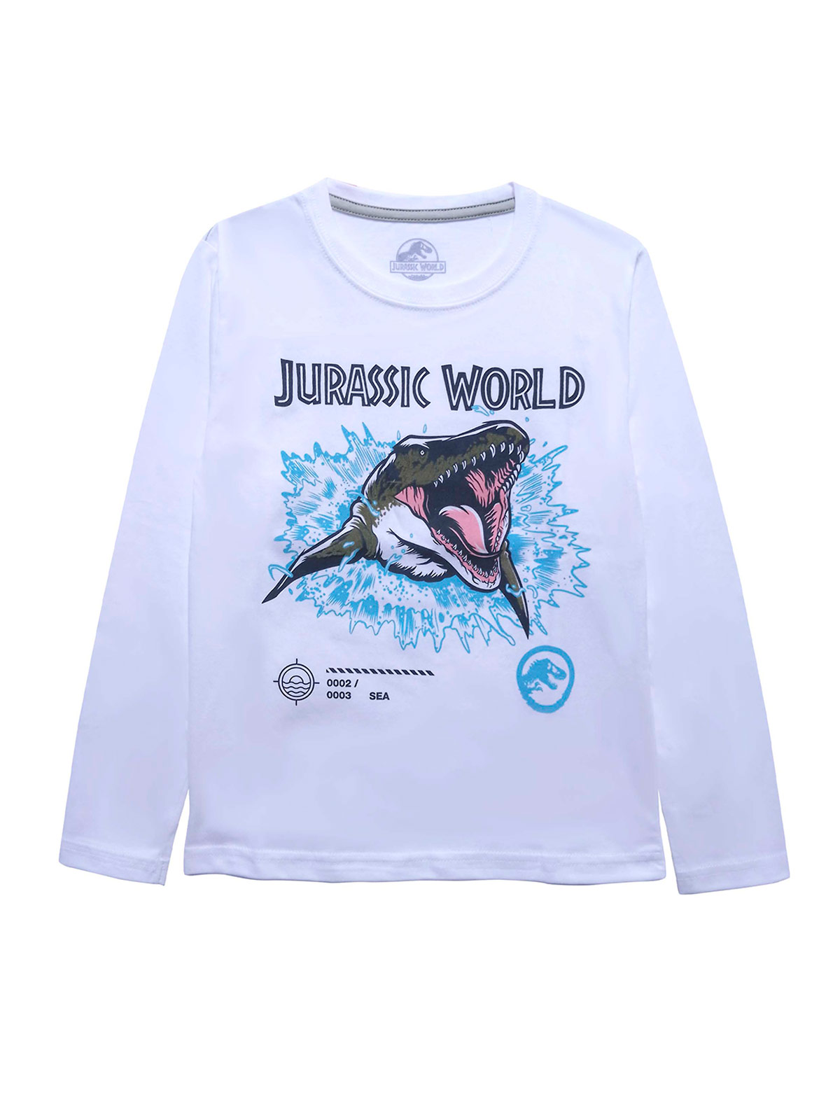 POLO MANGA LARGA NIÑO JURASSIC WORLD ALGODÓN SEA - 1