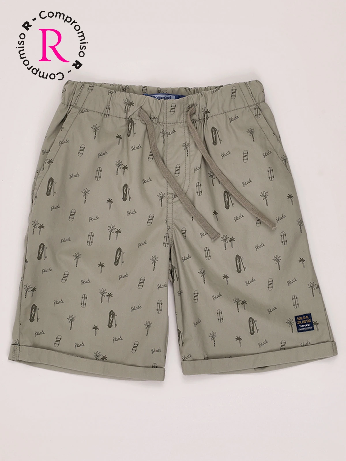 SHORT ALGODÓN NIÑO HARVEST PRINT - 1