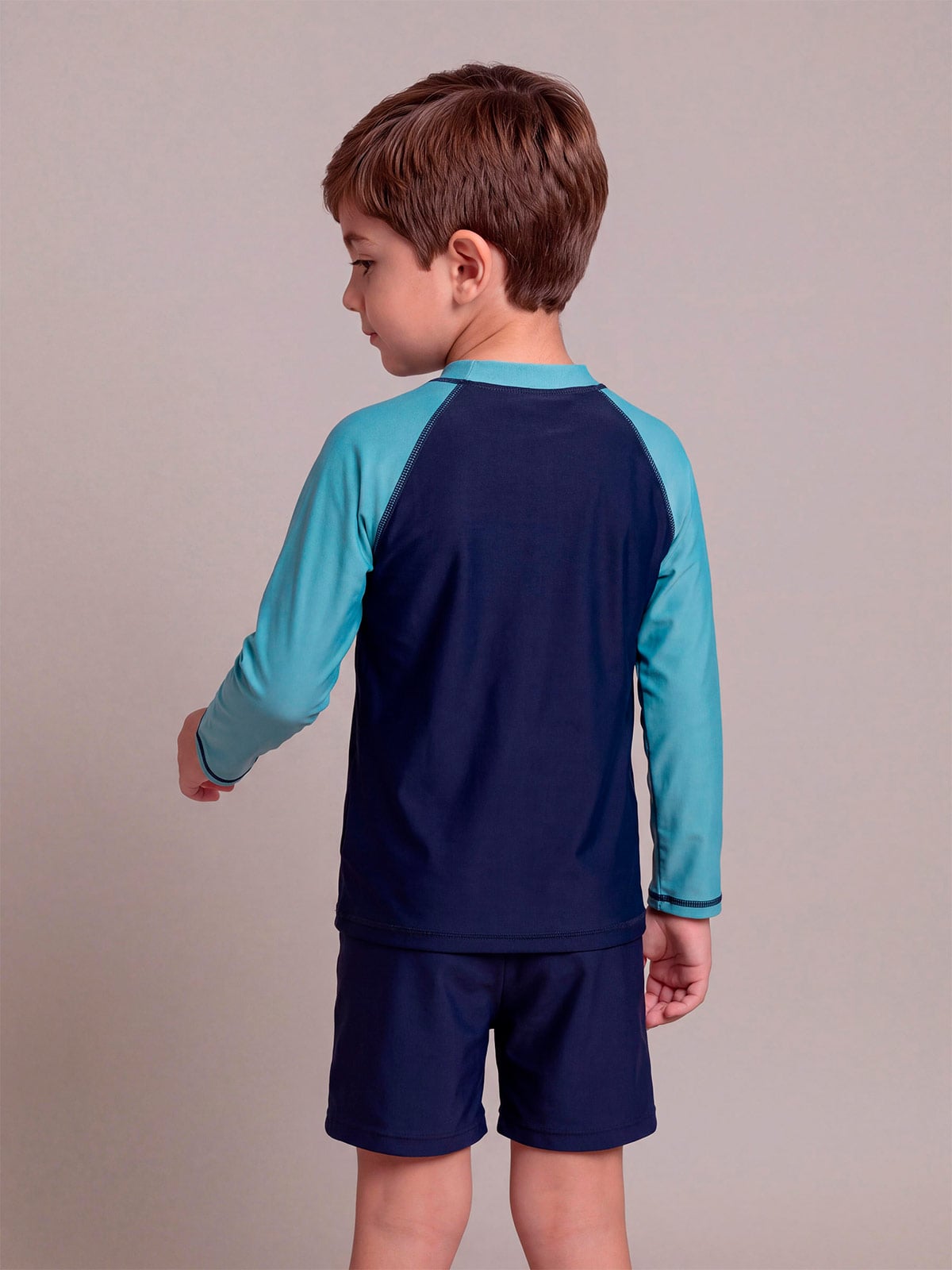 ROPA DE BAÑO POLO MANGA LARGA UV NIÑO HARVEST - 2