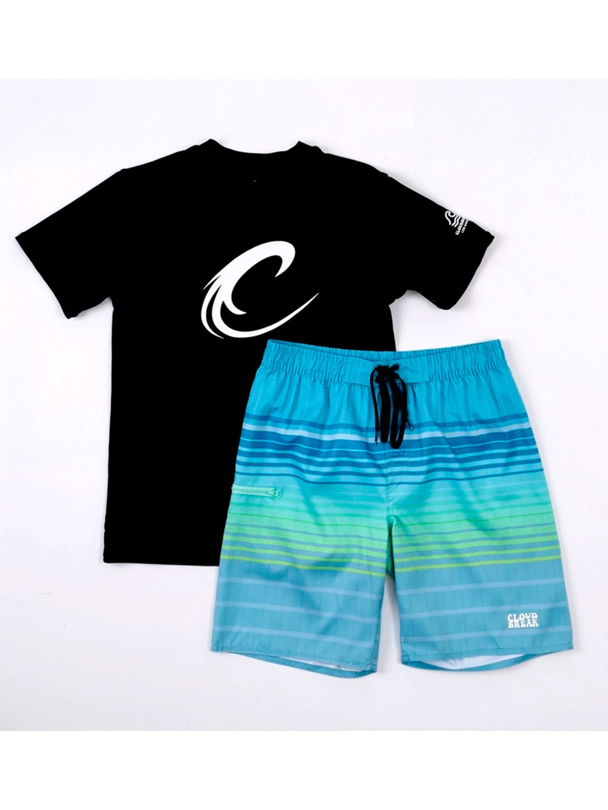 ROPA DE BAÑO CONJUNTO POLO Y SHORT NIÑO CLOUDBREAK - 1