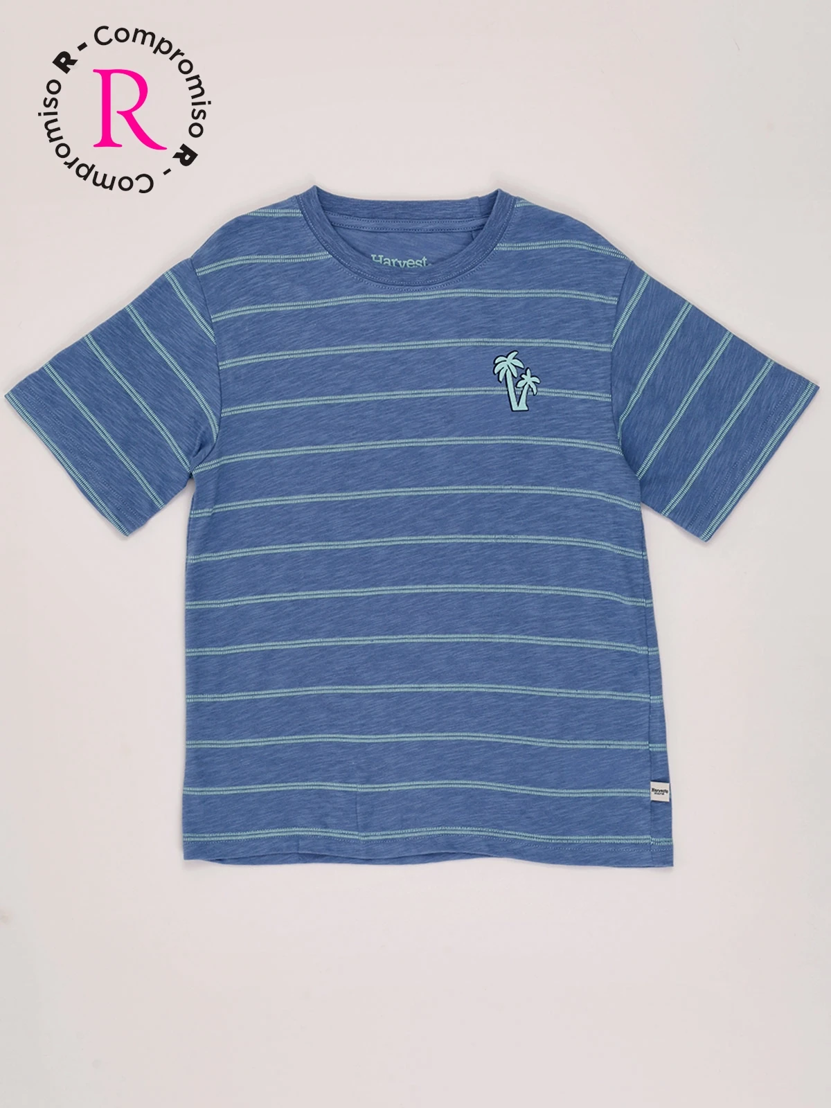 POLO MANGA CORTA ALGODÓN NIÑO HARVEST RAYAS - 1