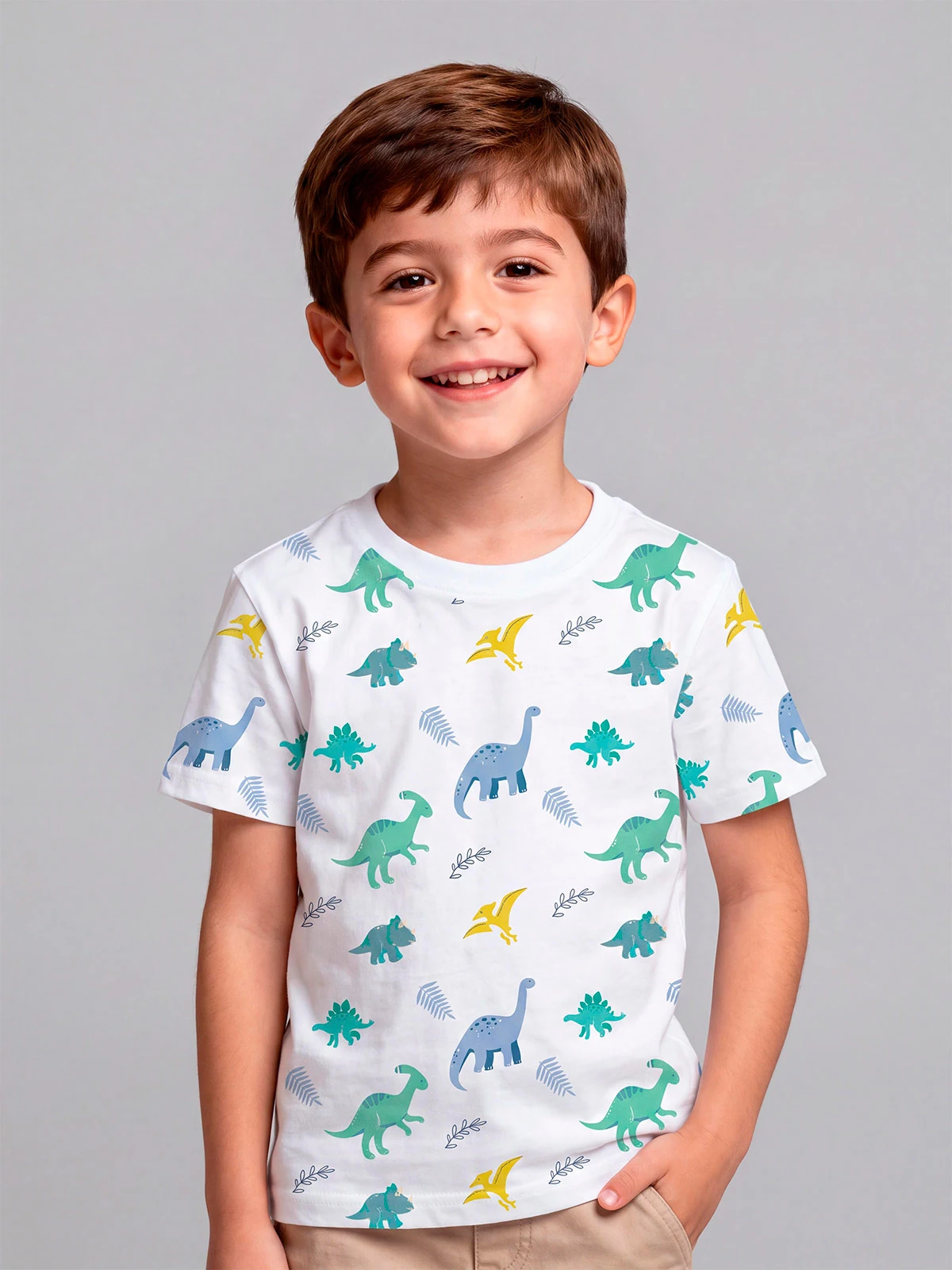 POLO MANGA CORTA ALGODÓN NIÑO HARVEST FULL PRINT - 1