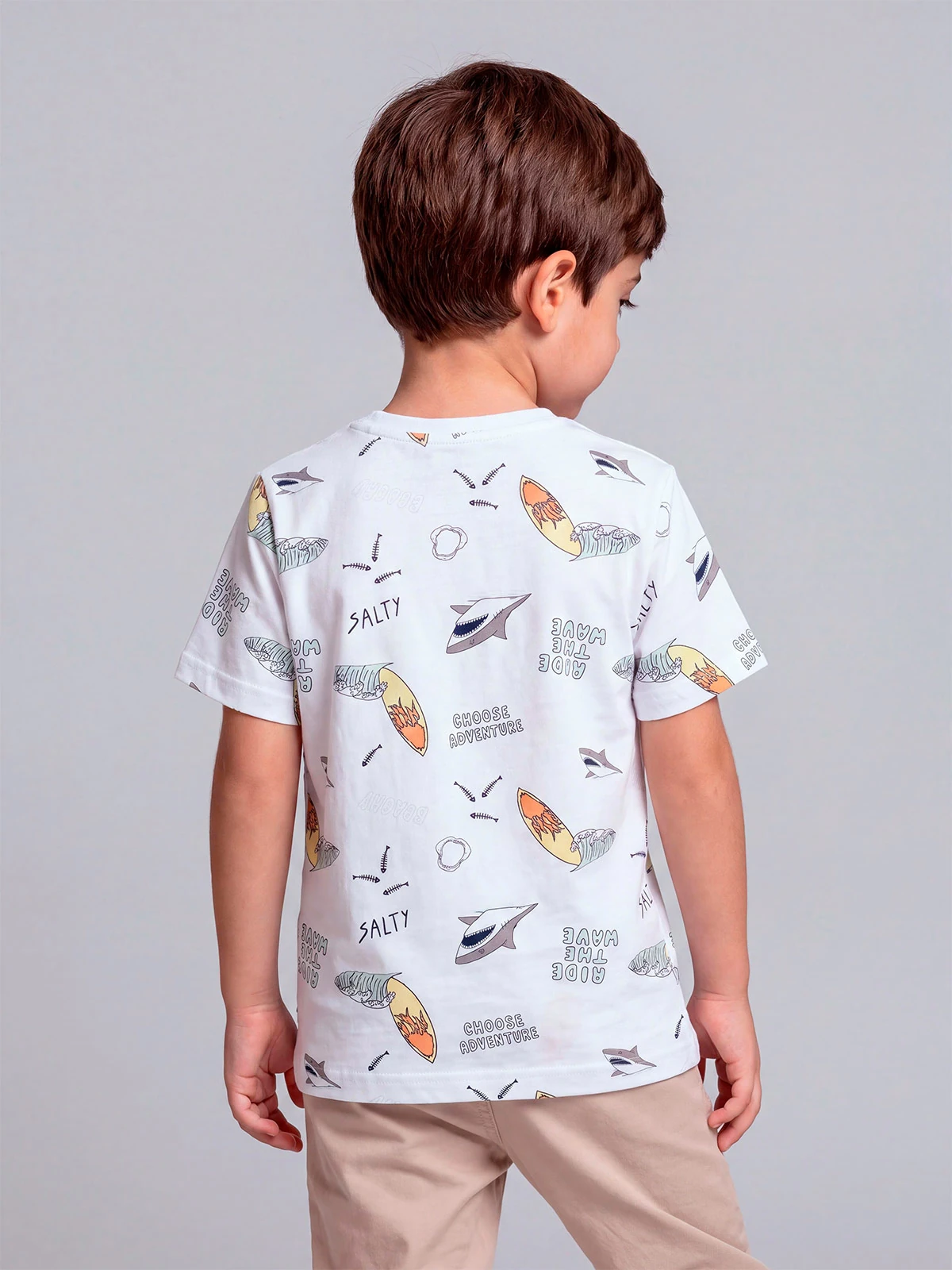 POLO MANGA CORTA ALGODÓN NIÑO HARVEST FULL PRINT - 2