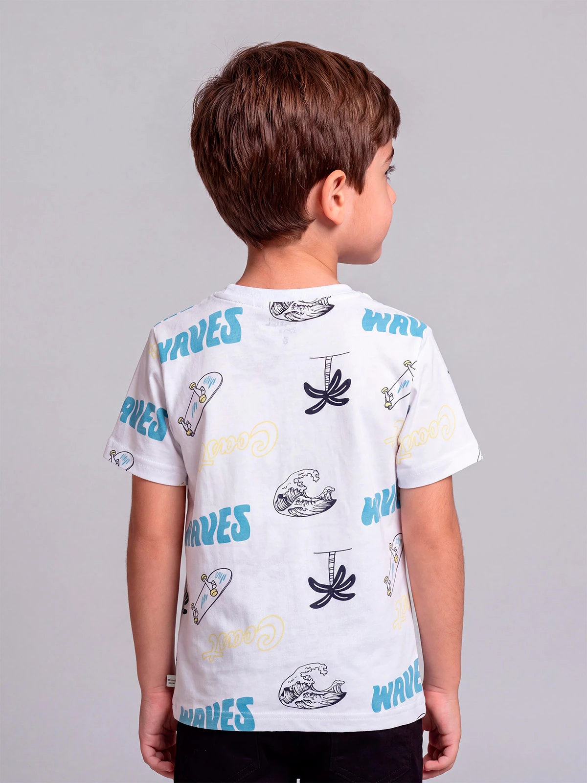 POLO MANGA CORTA ALGODÓN NIÑO HARVEST PRINT - 2