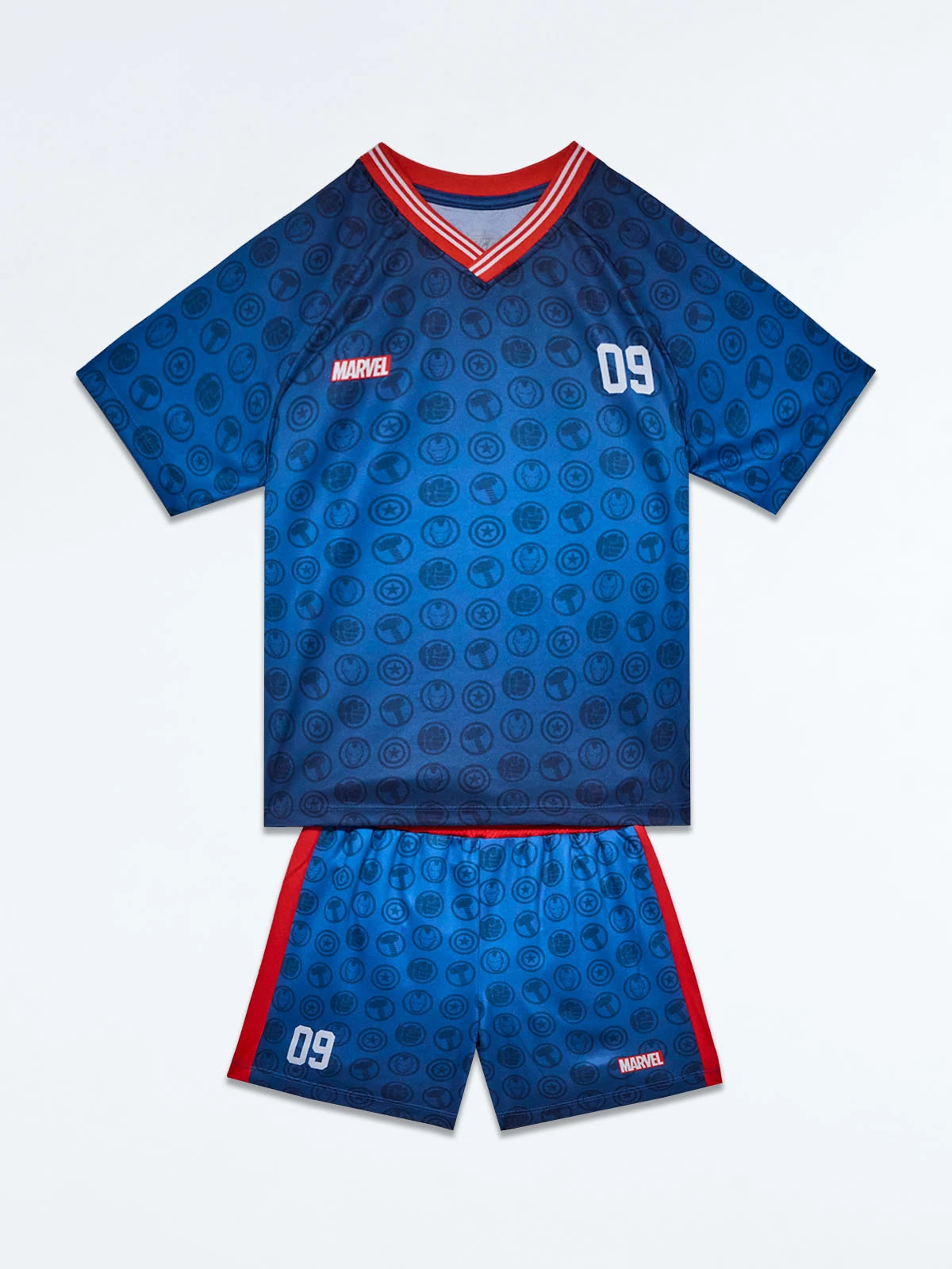 CONJUNTO NIÑO AVENGERS AZUL MUNDIAL 2 PIEZAS - 1
