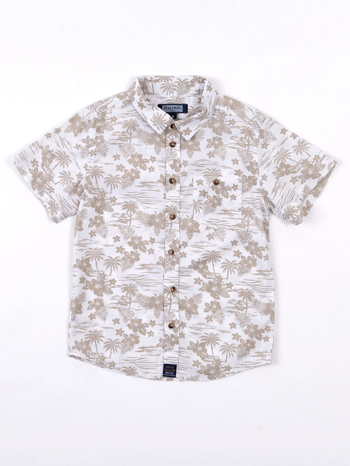 CAMISA NIÑO HARVEST MANGA CORTA  SUMMER ALGODÓN - 1