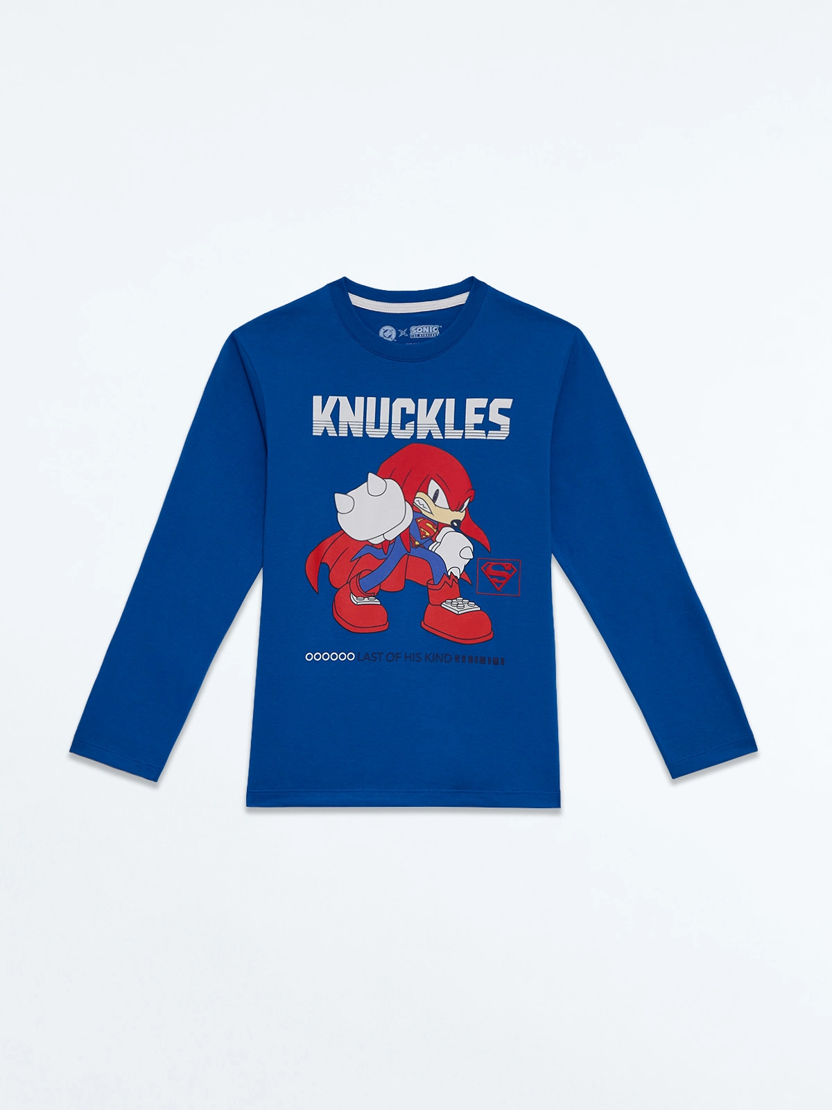 POLO MANGA LARGA NIÑO SONIC AZUL - 1