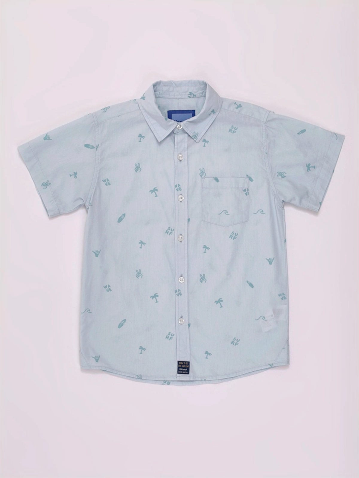 CAMISA MANGA CORTA ALGODÓN NIÑO HARVEST MINI PRINIT - 1