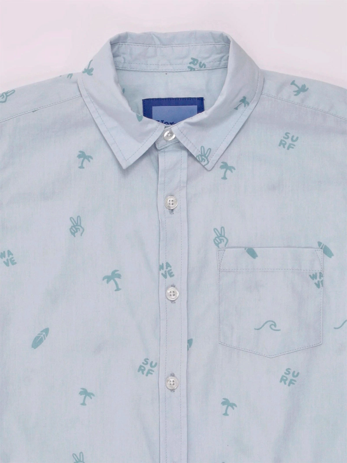 CAMISA MANGA CORTA ALGODÓN NIÑO HARVEST MINI PRINIT - 5