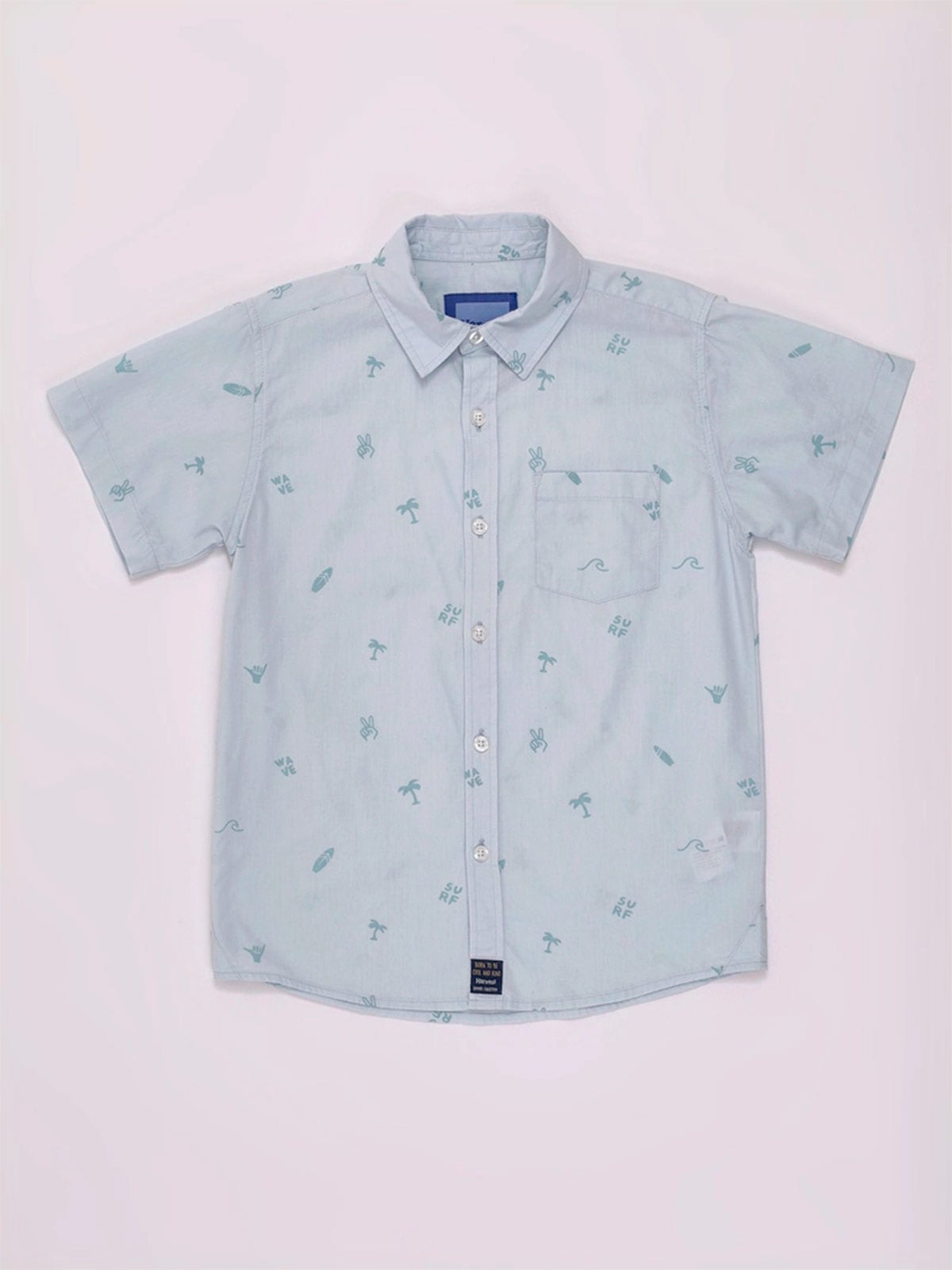 CAMISA MANGA CORTA ALGODÓN NIÑO HARVEST MINI PRINIT - 3