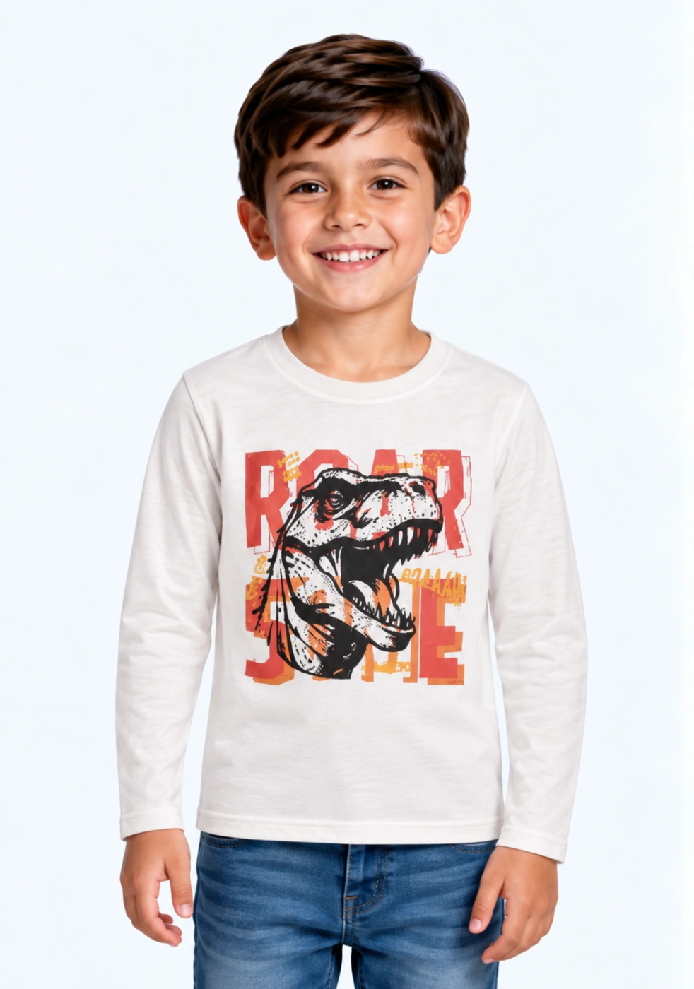 POLO MANGA LARGA ALGODÓN ESTAMPADO NIÑO HARVEST - 1