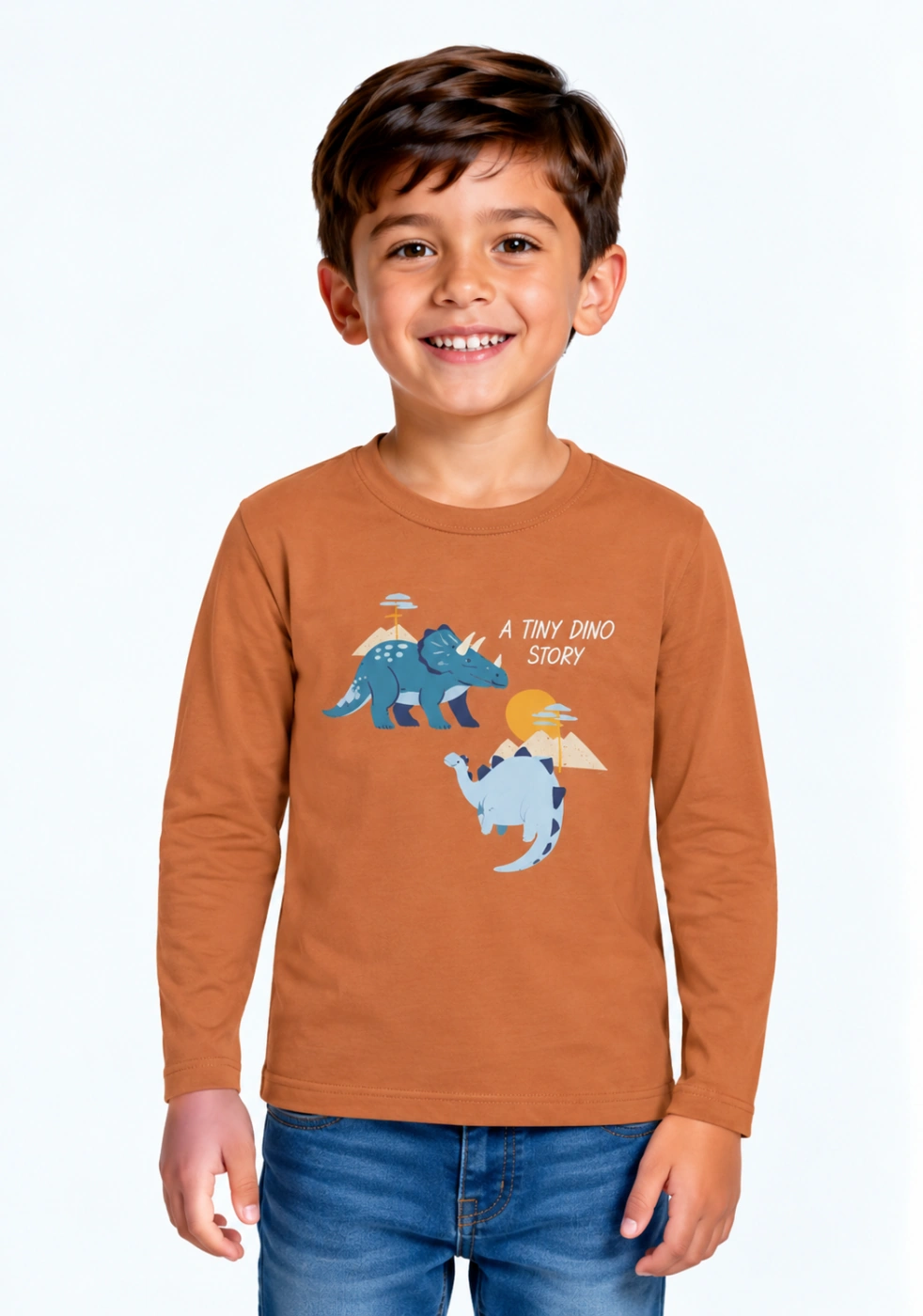 POLO MANGA LARGA ALGODÓN ESTAMPADO NIÑO HARVEST - 1