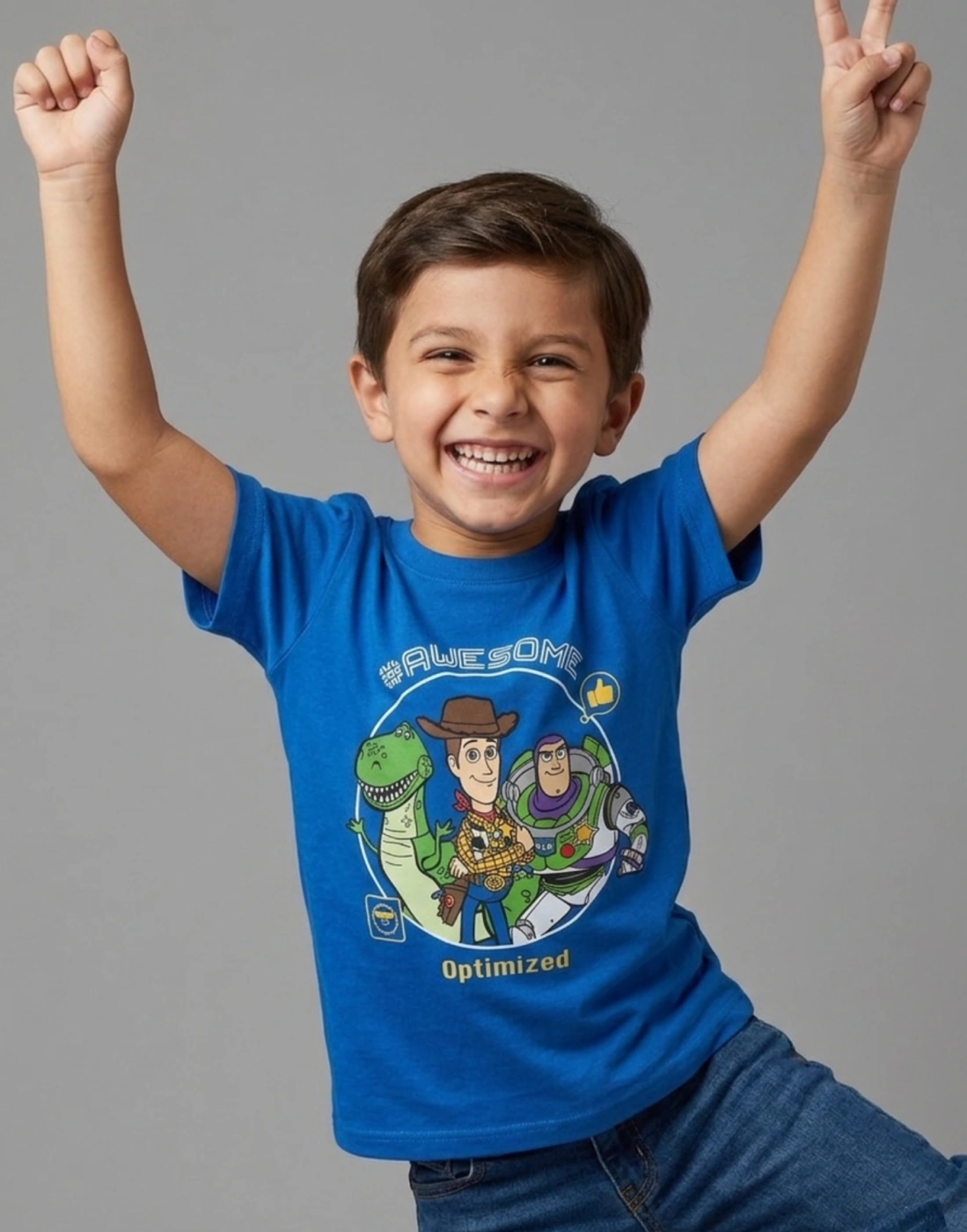 POLO ALGODÓN NIÑO TOY STORY AZUL - 1