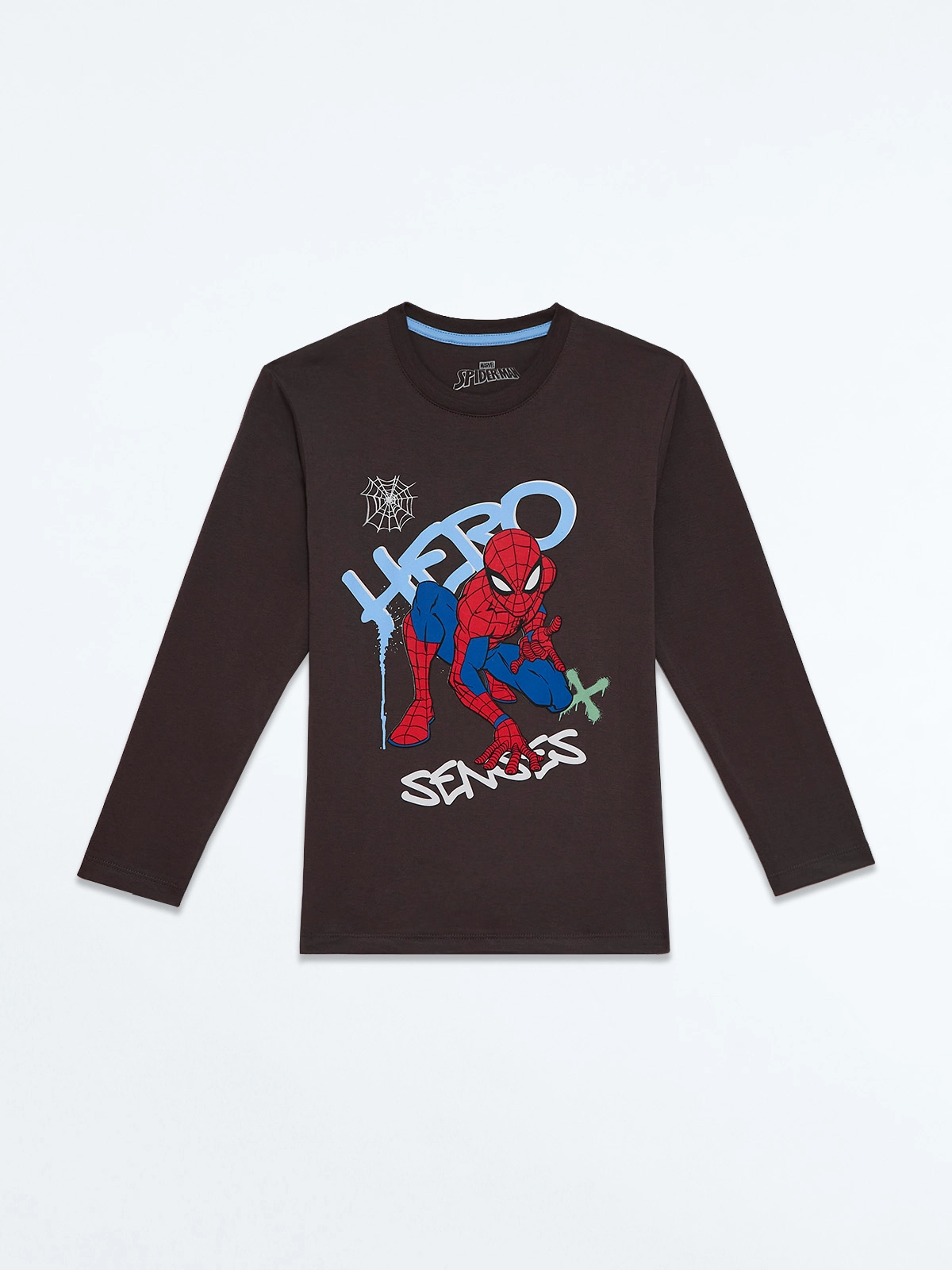 POLO ALGODÓN NIÑO SPIDERMAN GRIS - 1