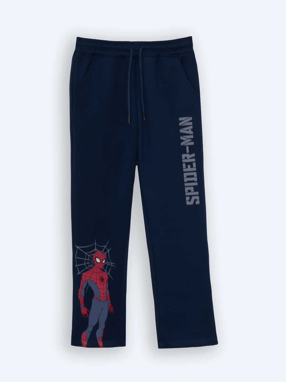 PANTALÓN BUZO JOGGER NIÑO SPIDERMAN ACERO - 1