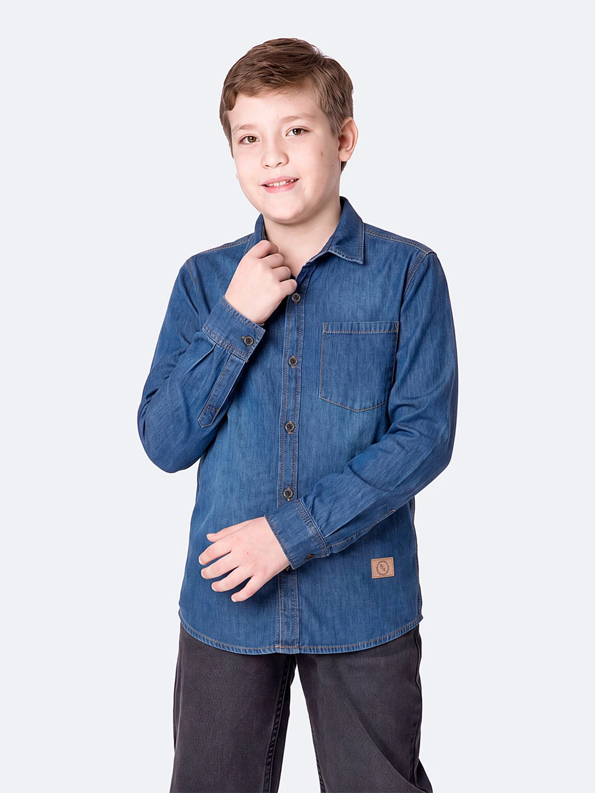CAMISA MANGA LARGA NIÑO PIONIER JOSSIMARK - 1
