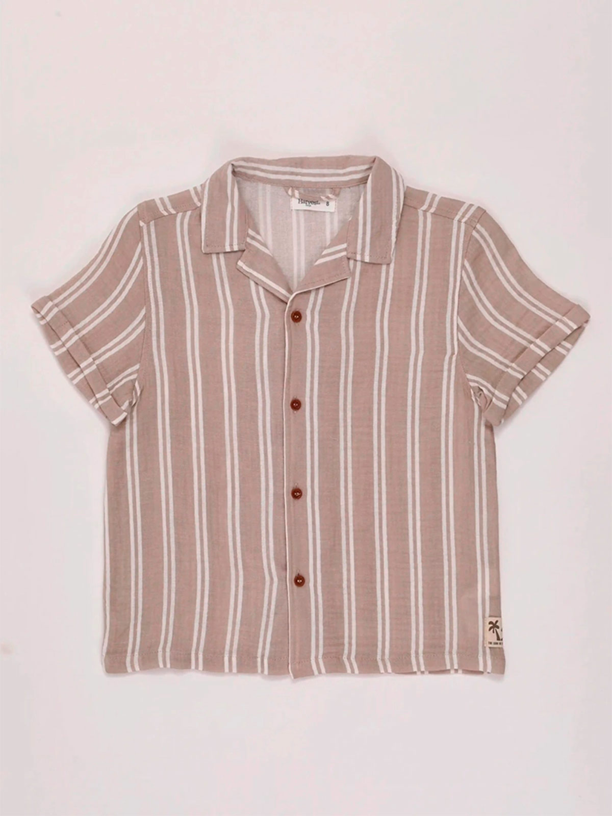 CAMISA MANGA CORTA ALGODÓN NIÑO HARVEST BAMBU - 1