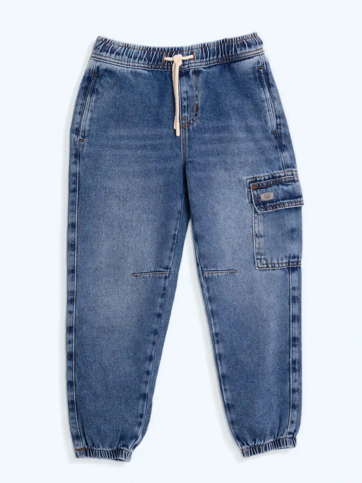 JEAN JOGGER DENIM NIÑO PIONIER CARGO RING FHABIAN - 1