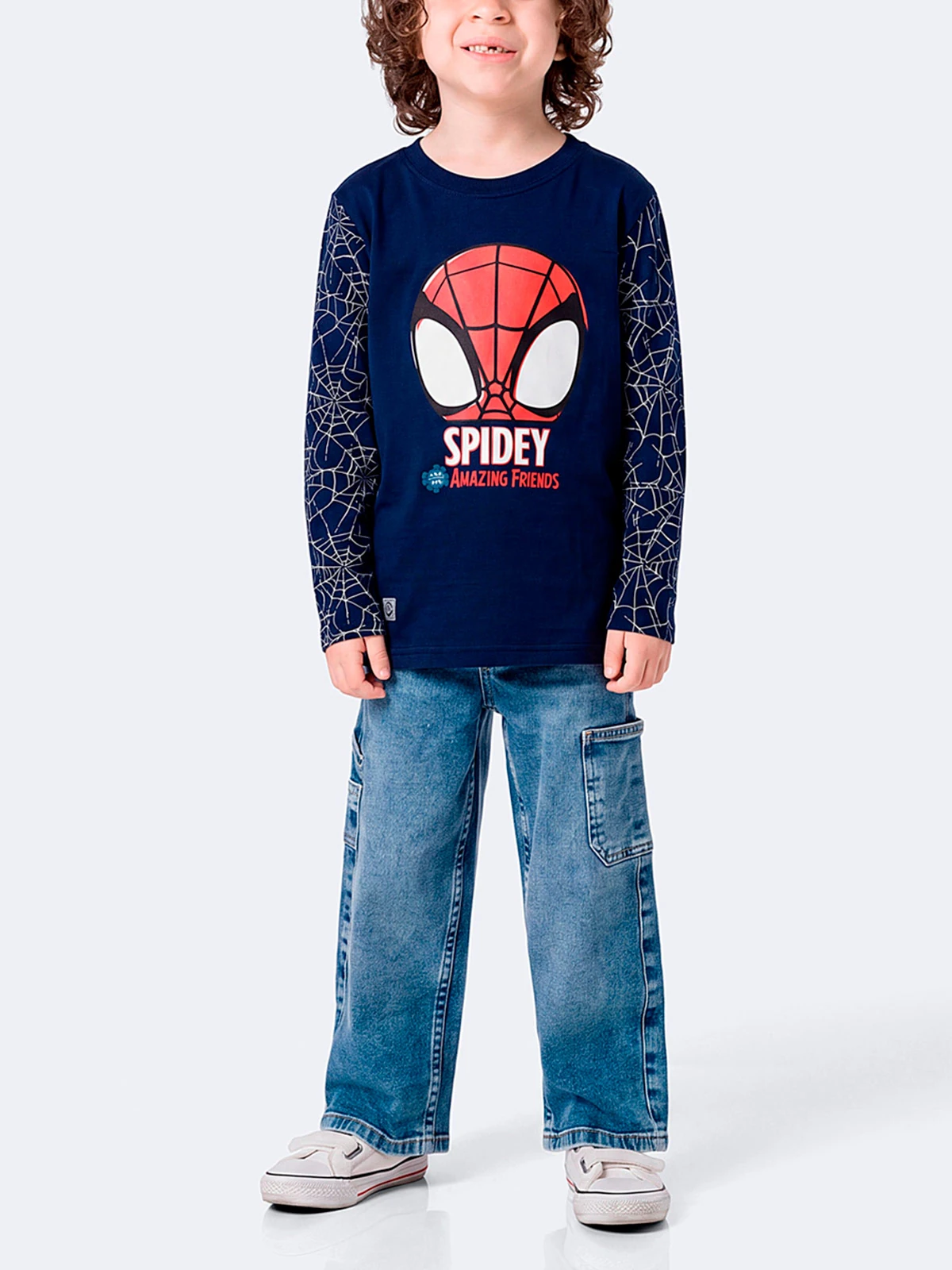 POLO REGULAR FIT MANGA LARGA NIÑO PIONIER KIDOXIS MARVEL - 1