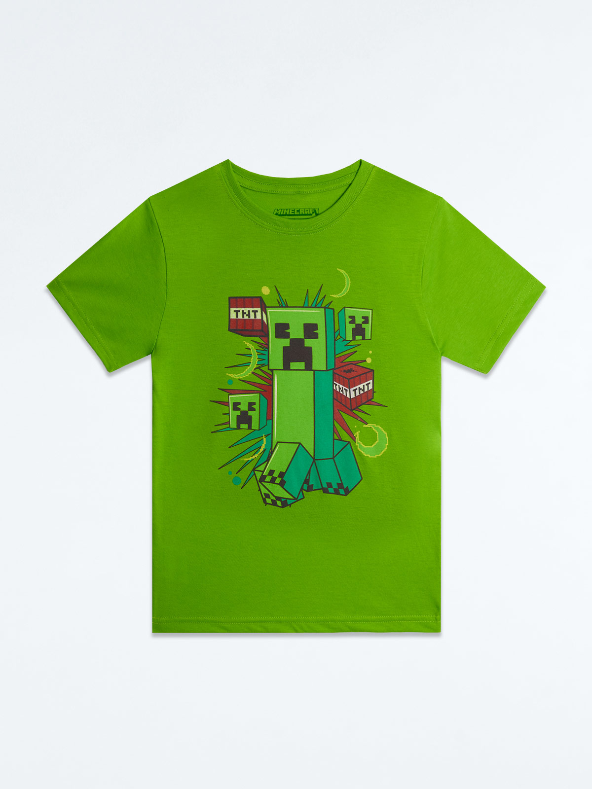 POLO MANGA CORTA ALGODÓN NIÑO MINECRAFT TNT - 1