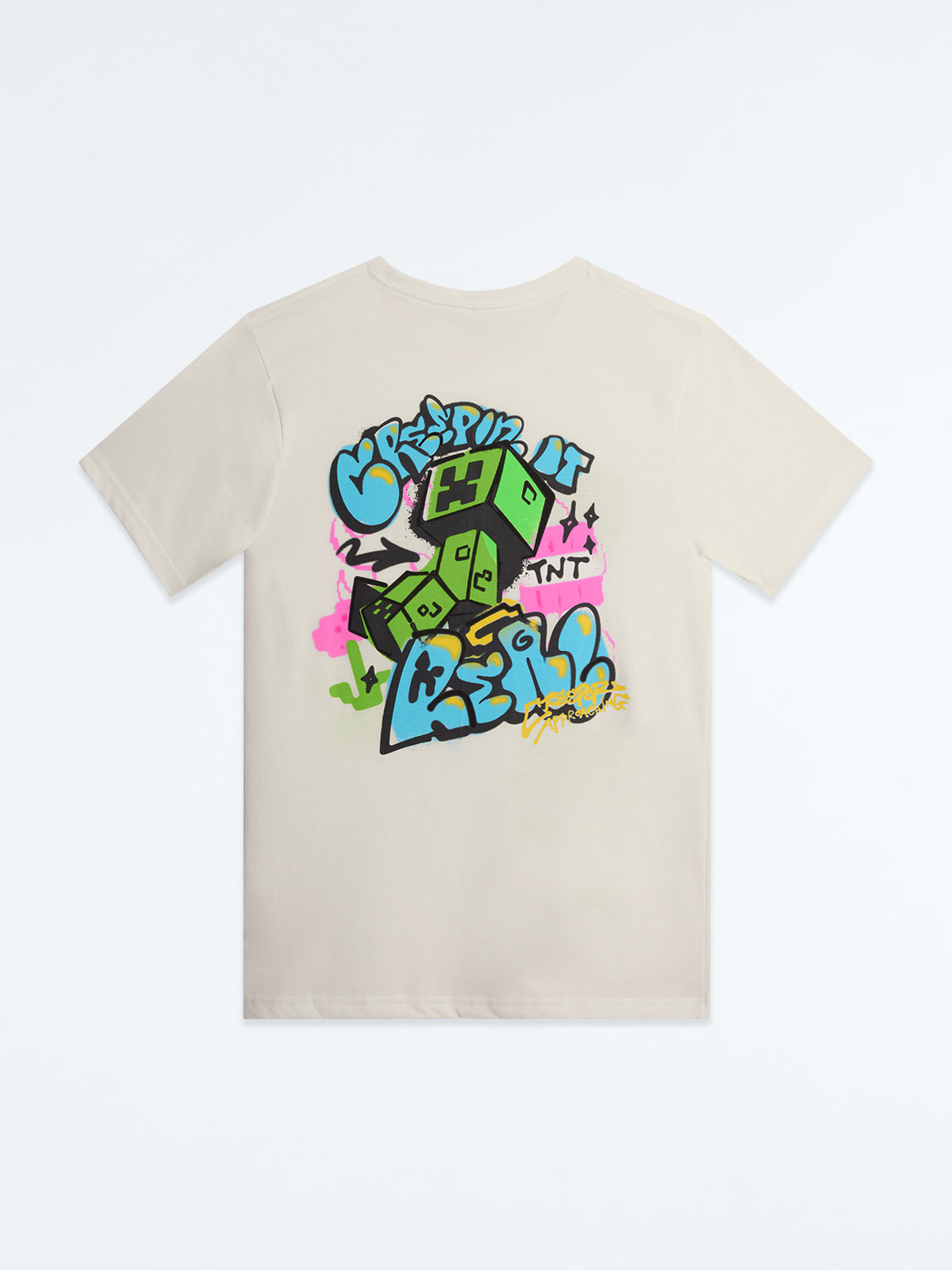 POLO MANGA CORTA ALGODÓN NIÑO MINECRAFT GRAFFITI - 2