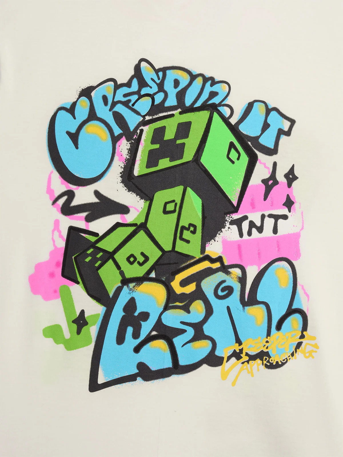 POLO MANGA CORTA ALGODÓN NIÑO MINECRAFT GRAFFITI - 3