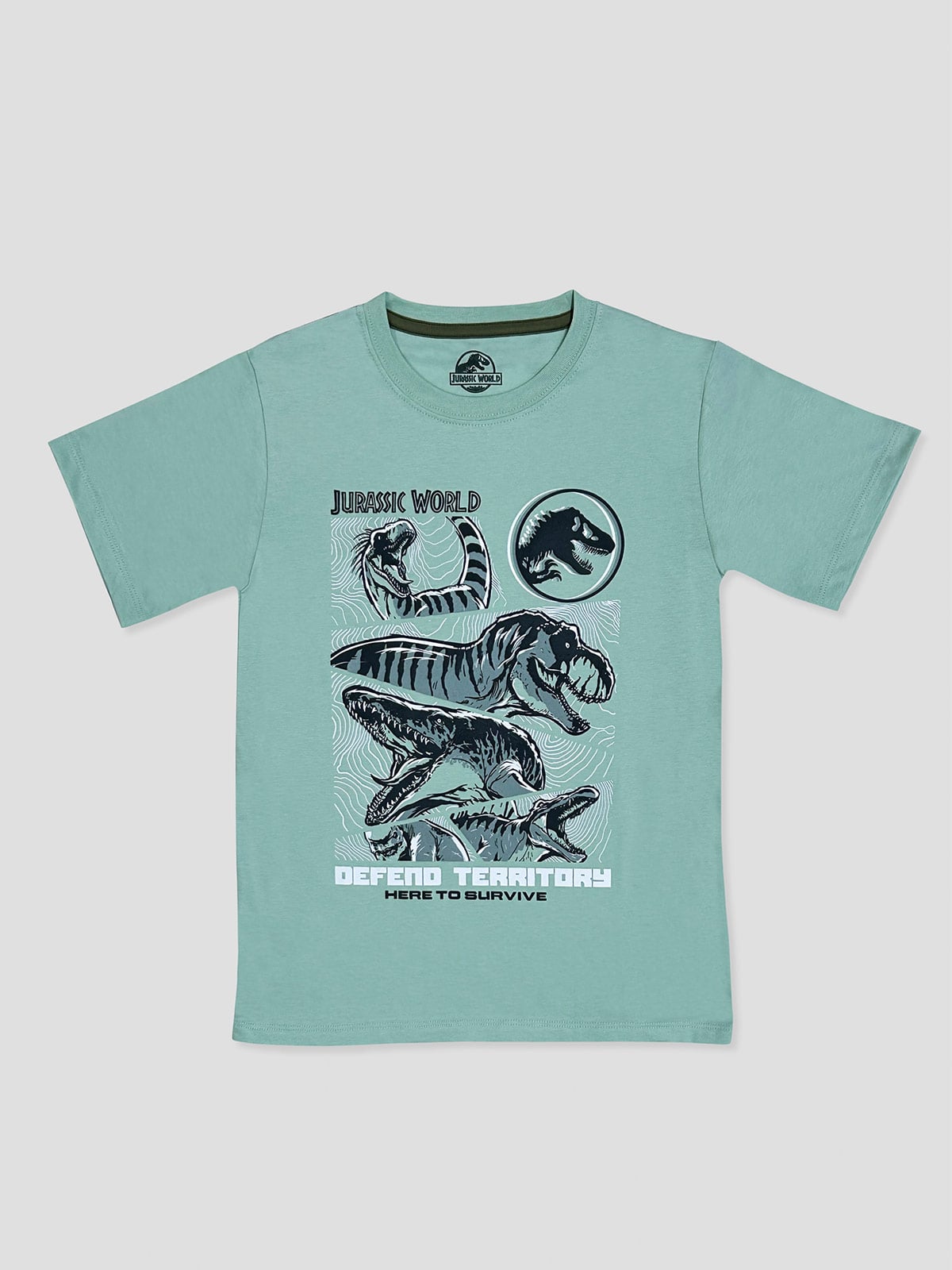 POLO MANGA CORTA ALGODÓN NIÑO JURASSIC WORLD CUELLO REDONDO OUTPAST - 1