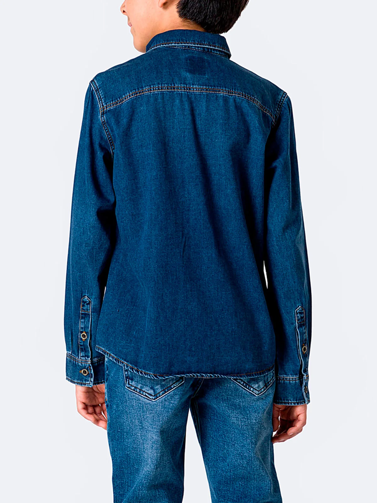 CAMISA MANGA LARGA NIÑO PIONIER JEAN LIGHT FELLIPEH - 4