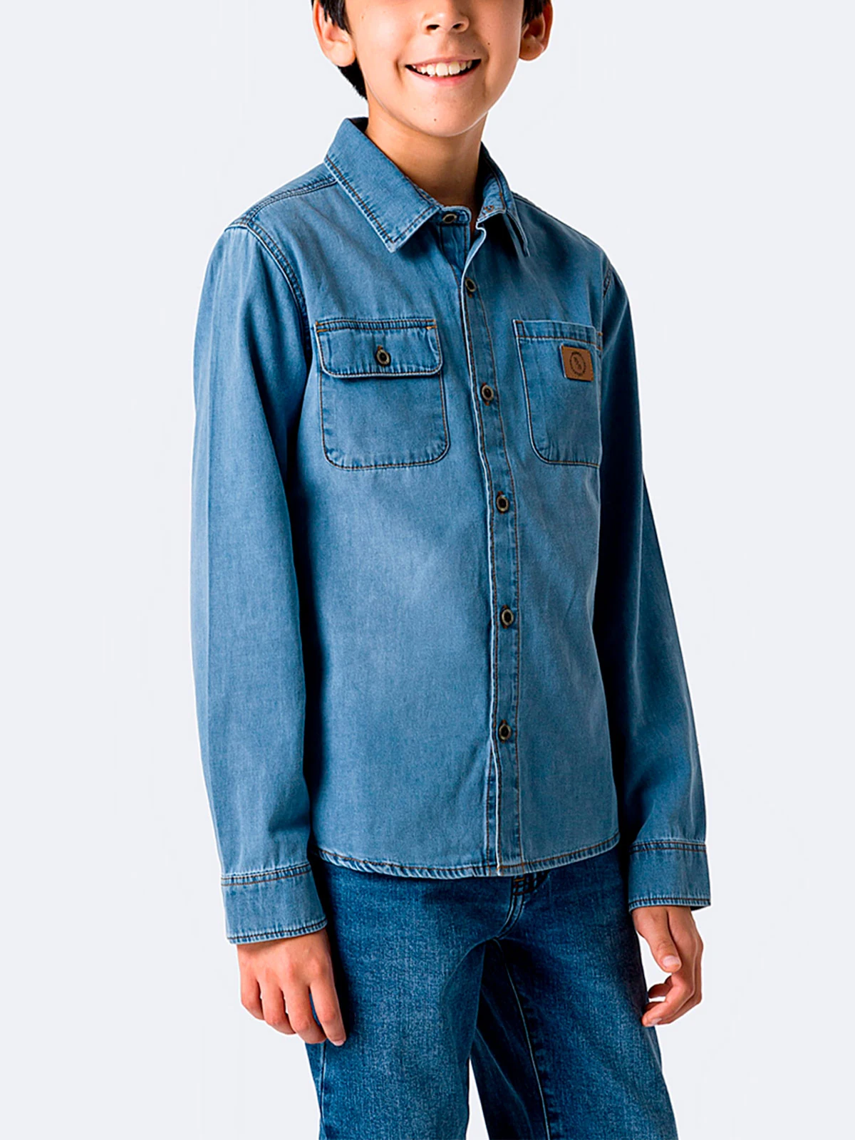 CAMISA MANGA LARGA NIÑO PIONIER JEAN LIGHT FELLIPEH - 2