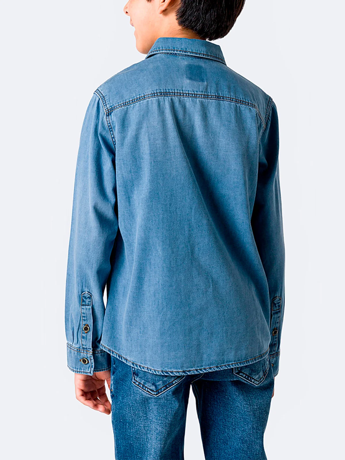 CAMISA MANGA LARGA NIÑO PIONIER JEAN LIGHT FELLIPEH - 4