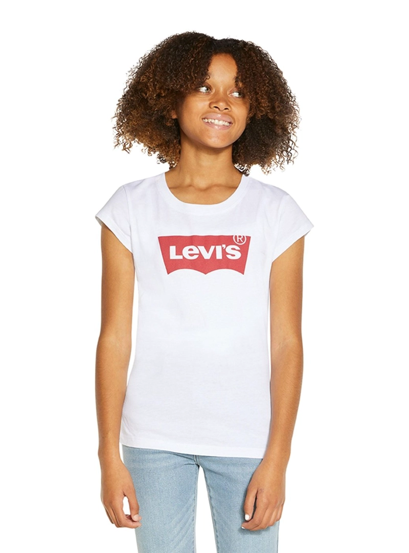 POLO MANGA CORTA NIÑA LEVIS LOGO BATWING - 1